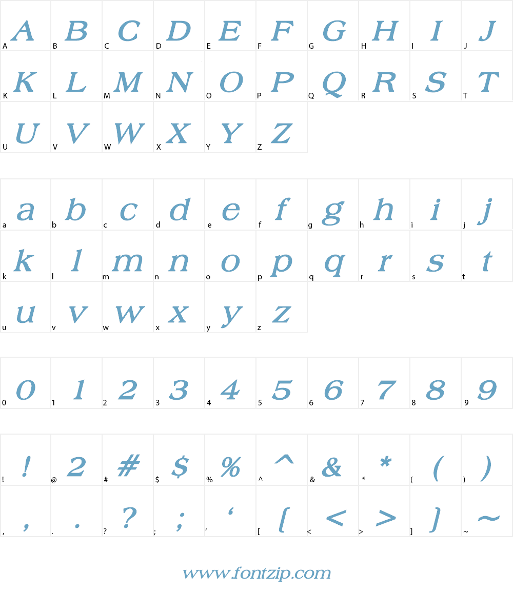 Broadsheet LDO Font Character